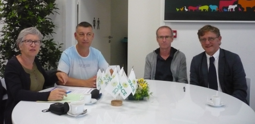 Brigitte Cassard, Boris Genty et Jean-Michel Serot au ct du directeur adjoint de cabinet de Stphane Le Foll